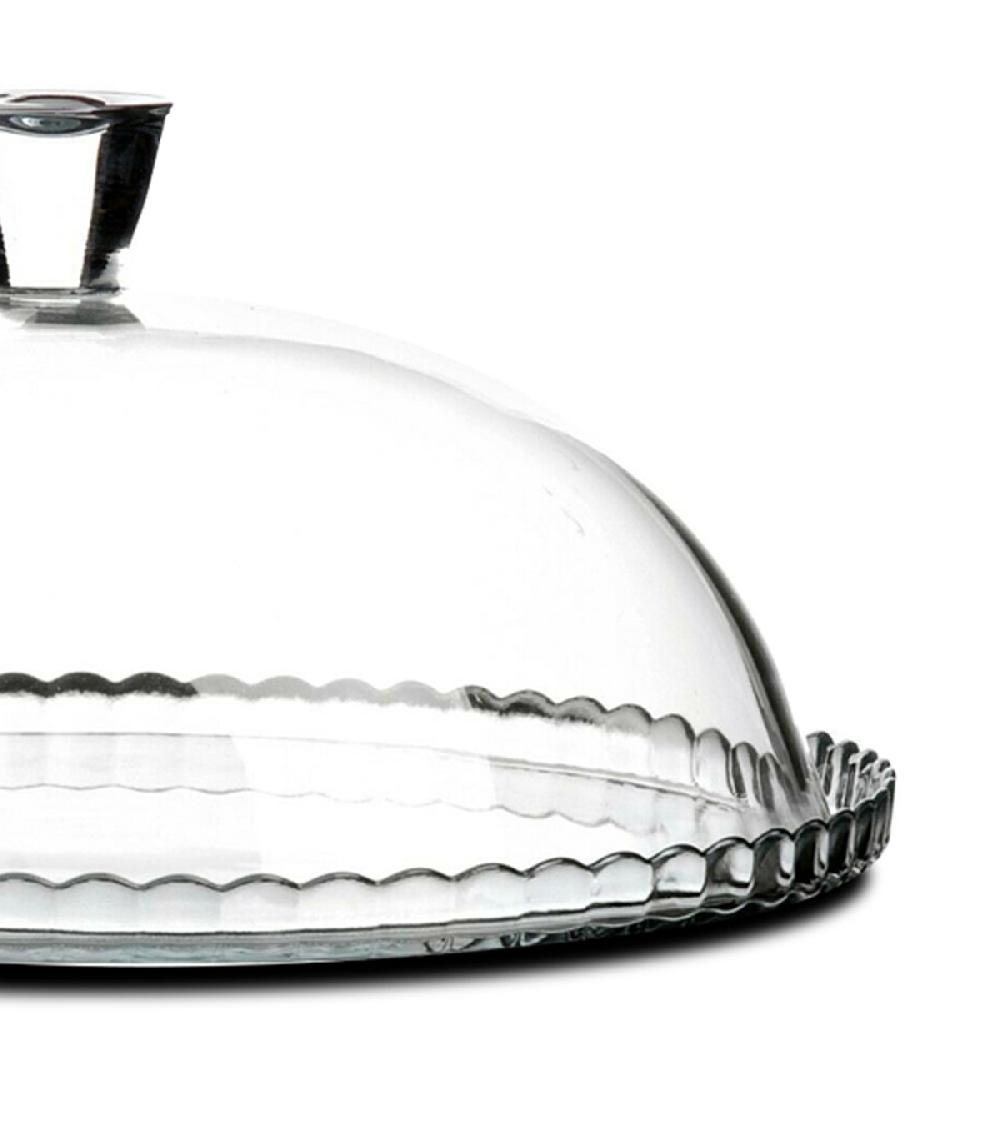 Wadiga Présentoir à Gâteau / Tarte Rond En Verre Transparent Avec Cloche En Verre