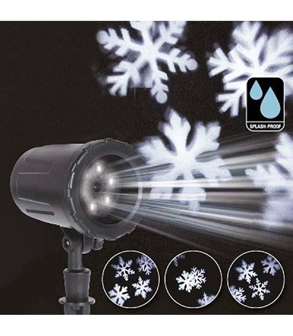 Wadiga Projecteur LED Flocons De Noël Pour Décoration Extérieure