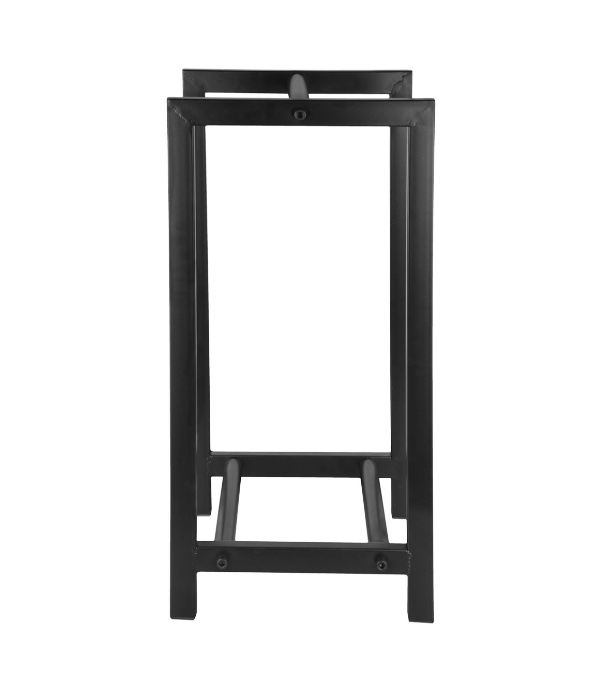 Wadiga Range Bûches Design Pour Intérieur En Acier Au Carbone Noir