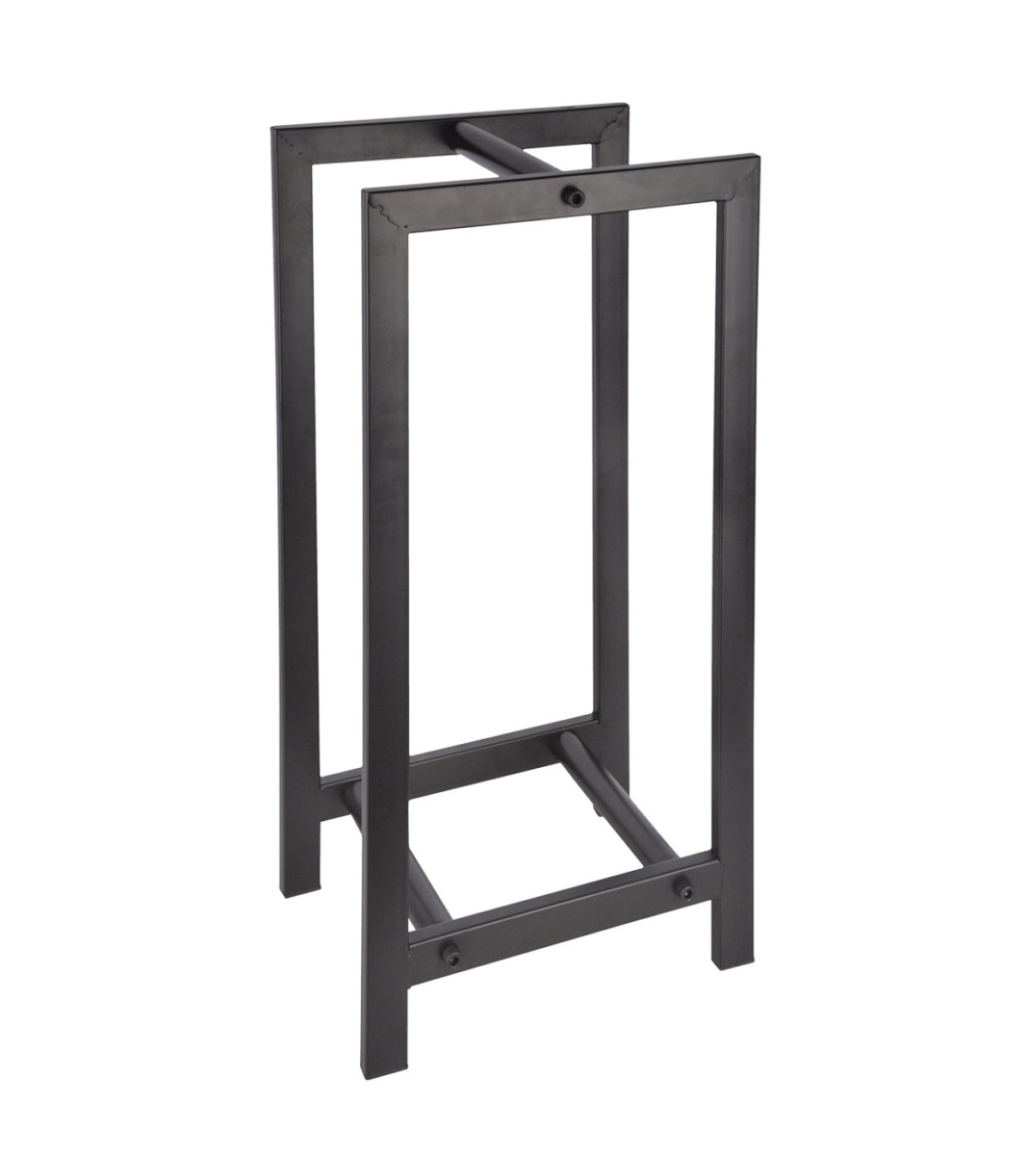 Wadiga Range Bûches Design Pour Intérieur En Acier Au Carbone Noir