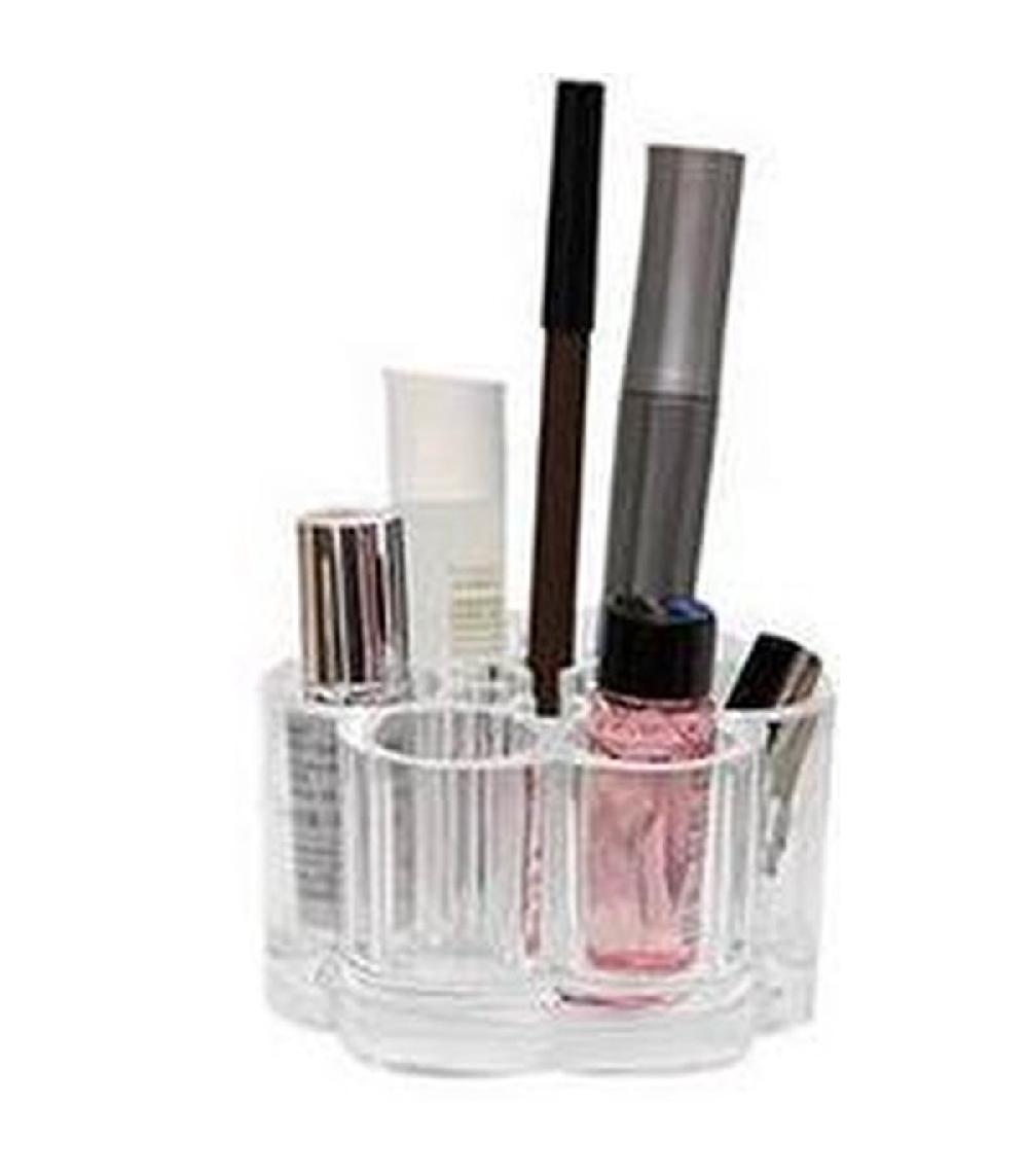 Wadiga Rangement Maquillage Acrylique Transparent Rond
