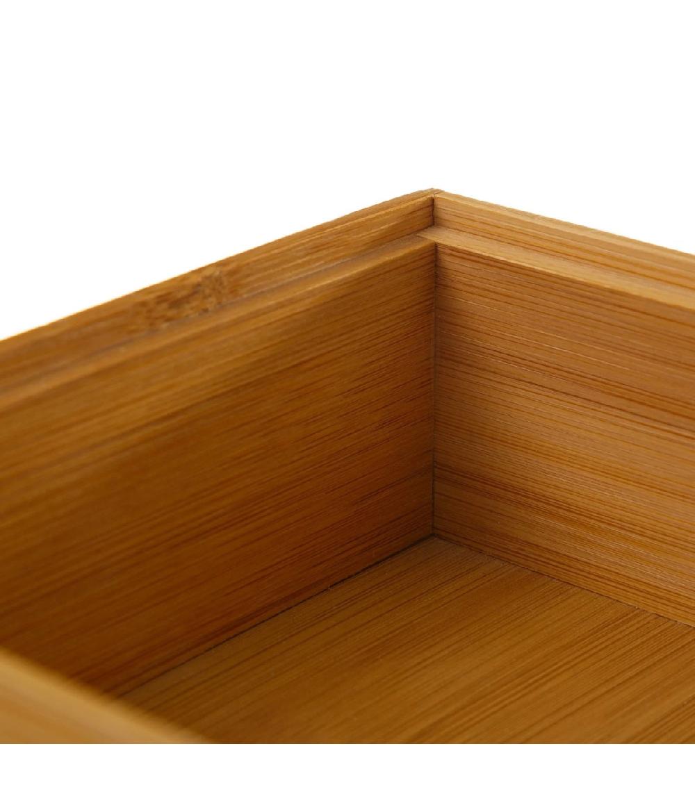 Wadiga Rangement Organisateur Salle De Bain Bambou - 15x15x6.5cm