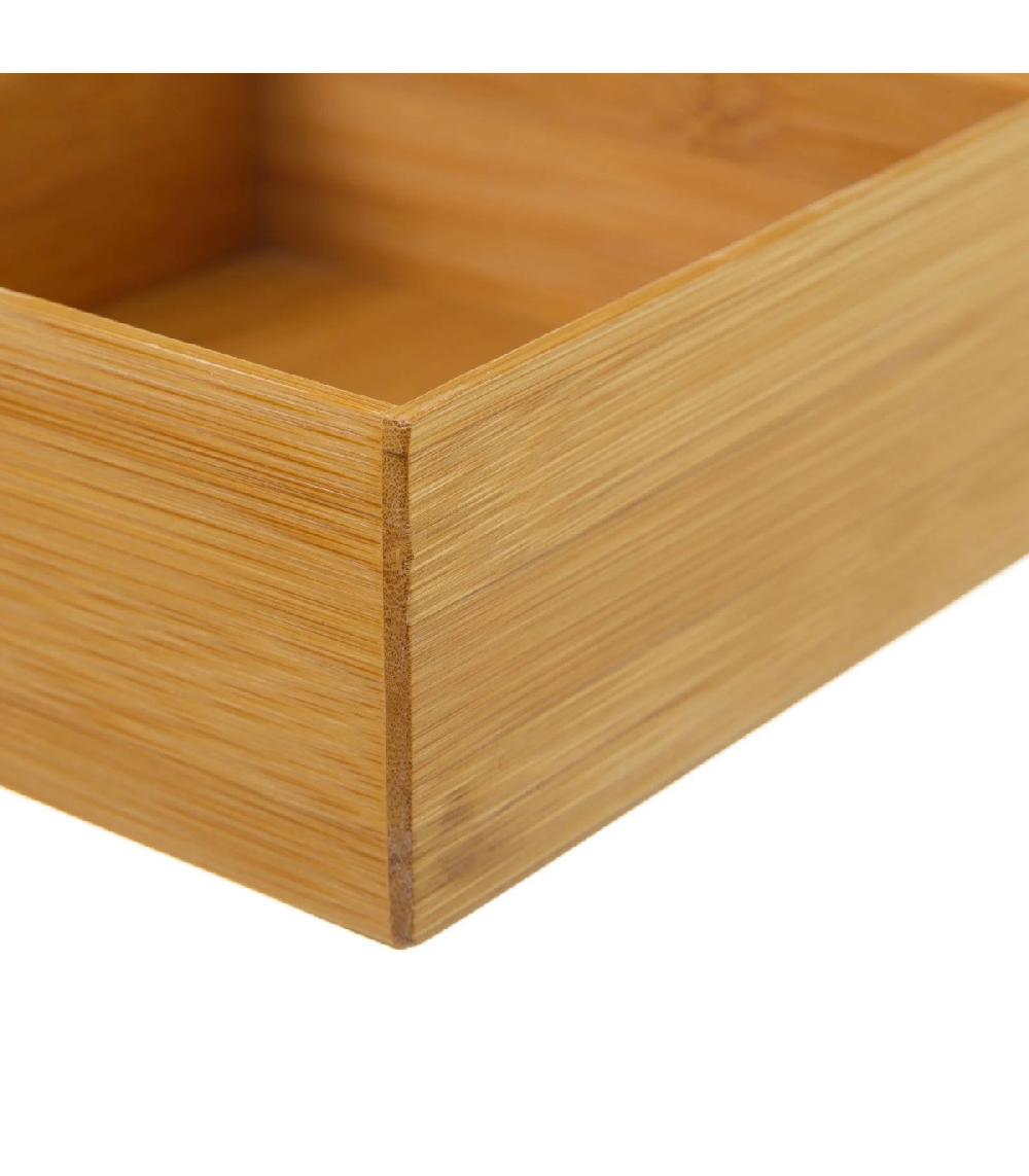 Wadiga Rangement Organisateur Salle De Bain Bambou - 15x15x6.5cm