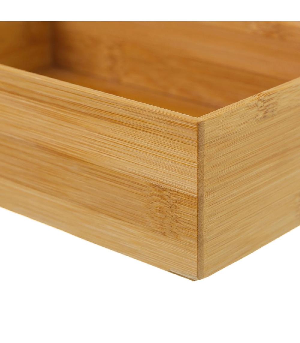 Wadiga Rangement Organisateur Salle De Bain Bambou - 23x15x6.5cm
