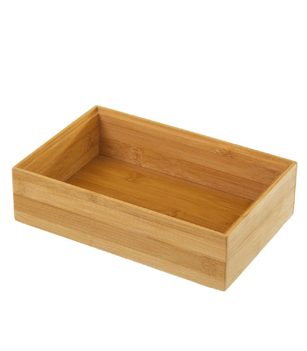wadiga Rangement Organisateur Salle de Bain Bambou - 23x15x6.5cm