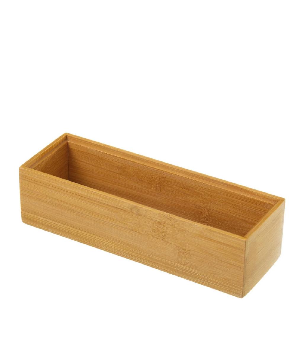 wadiga Rangement Organisateur Salle de Bain Bambou - 23x7.8x6.5cm