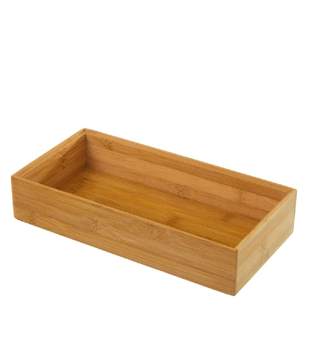wadiga Rangement Organisateur Salle de Bain Bambou - 30x15x6.5cm