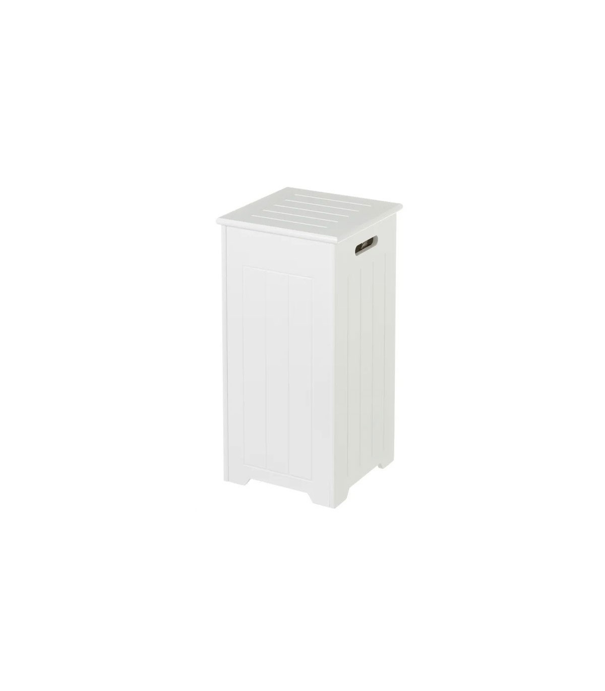 wadiga Rangement Stock Rouleaux Papier Toilette Bois MDF Blanc - Hauteur 60cm
