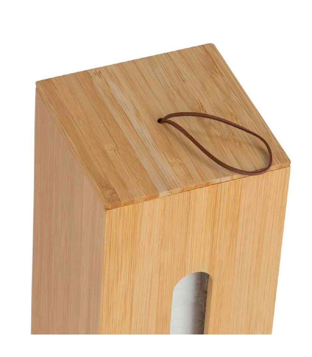 Wadiga Rangement Stock Rouleaux Papier Toilette En Bambou 14x14x33cm