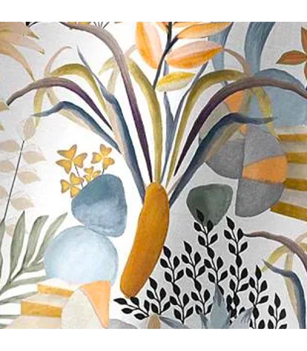 Wadiga Rideau à Oeillets Fleuri à L'unité 140x260cm
