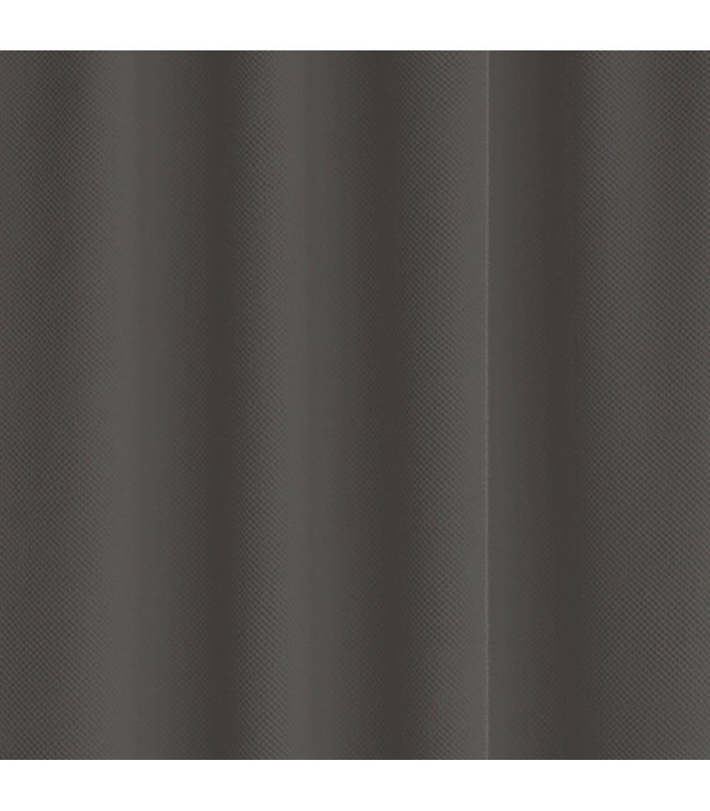 Wadiga Rideau De Douche Classique Tissu Jacquard Uni Gris