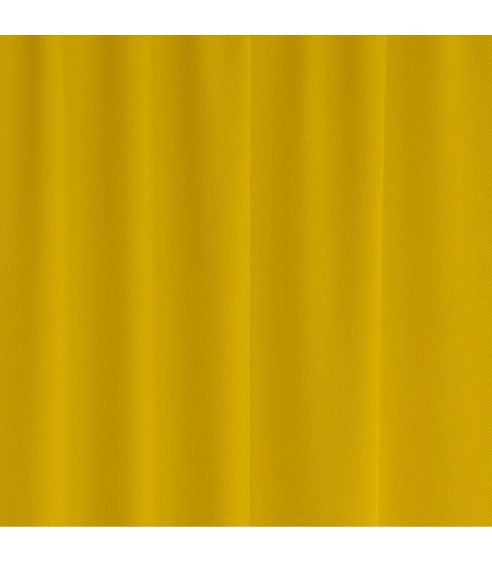 Wadiga Rideau De Douche Classique Tissu Jacquard Uni Jaune