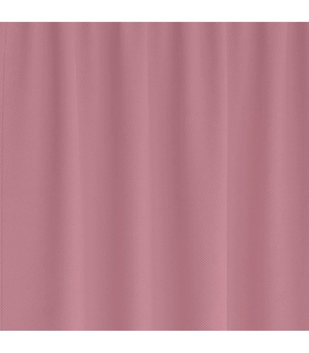 Wadiga Rideau De Douche Classique Tissu Jacquard Uni Rose