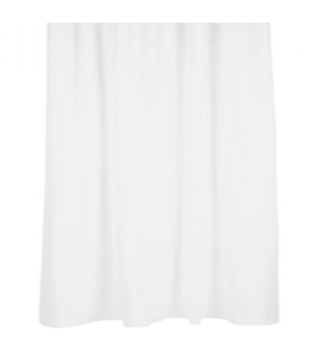 wadiga Rideau de douche plastique blanc avec 12 anneaux 180x200cm