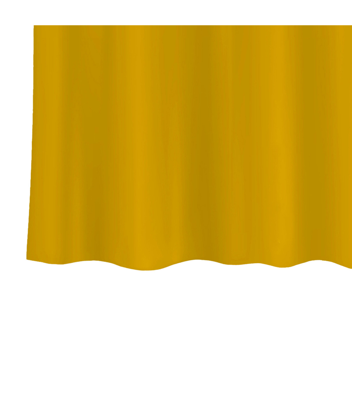 Wadiga Rideau De Douche Plastique Jaune Avec 12 Anneaux 180x200cm