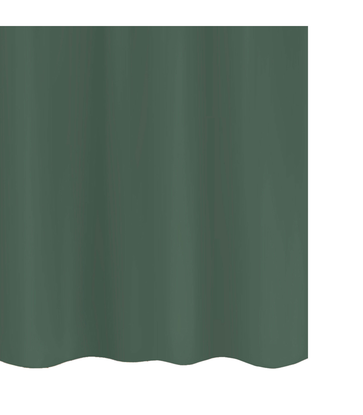 Wadiga Rideau De Douche Plastique Vert Avec 12 Anneaux 180x200cm