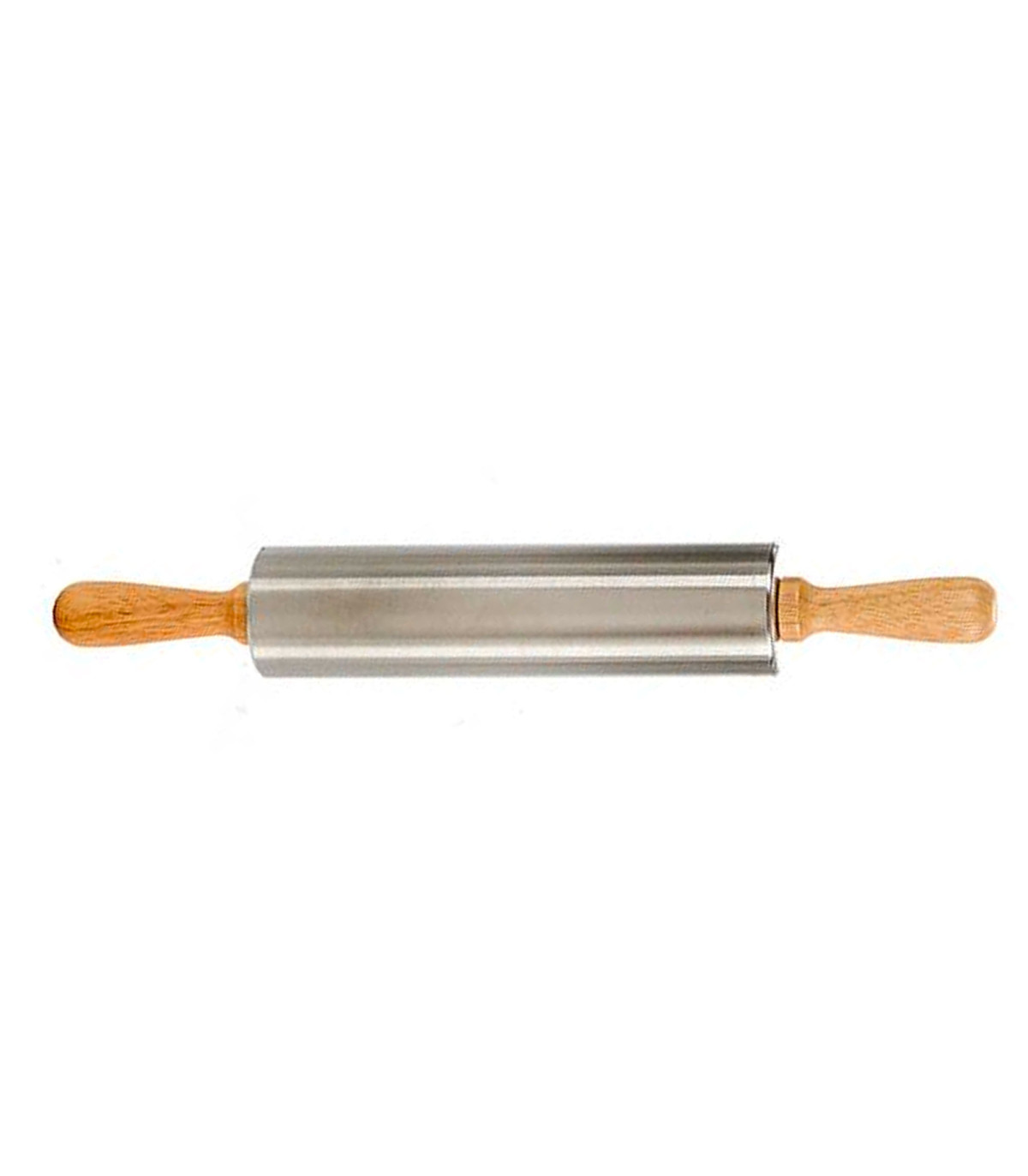 wadiga Rouleau à pâtisserie inox et bois 5x5x36.5cm