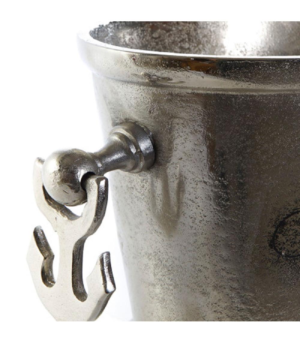 Wadiga Seau à Champagne En Aluminium Argenté 34x20x20cm