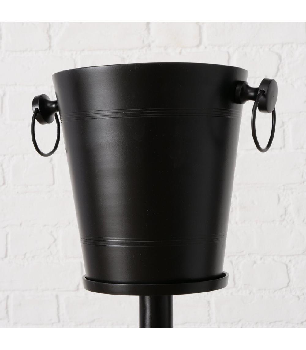 Wadiga Seau à Champagne Sur Pied En Métal Noir - H108cm