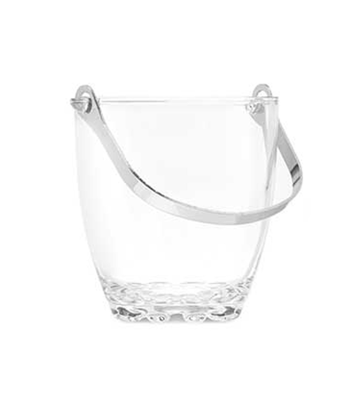 Wadiga Seau à Glace En Verre Avec Anse Et Pince 15x15x13cm