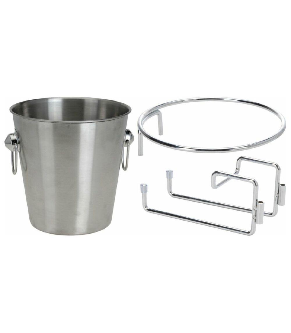wadiga Seau + porte seau à champagne de table en inox