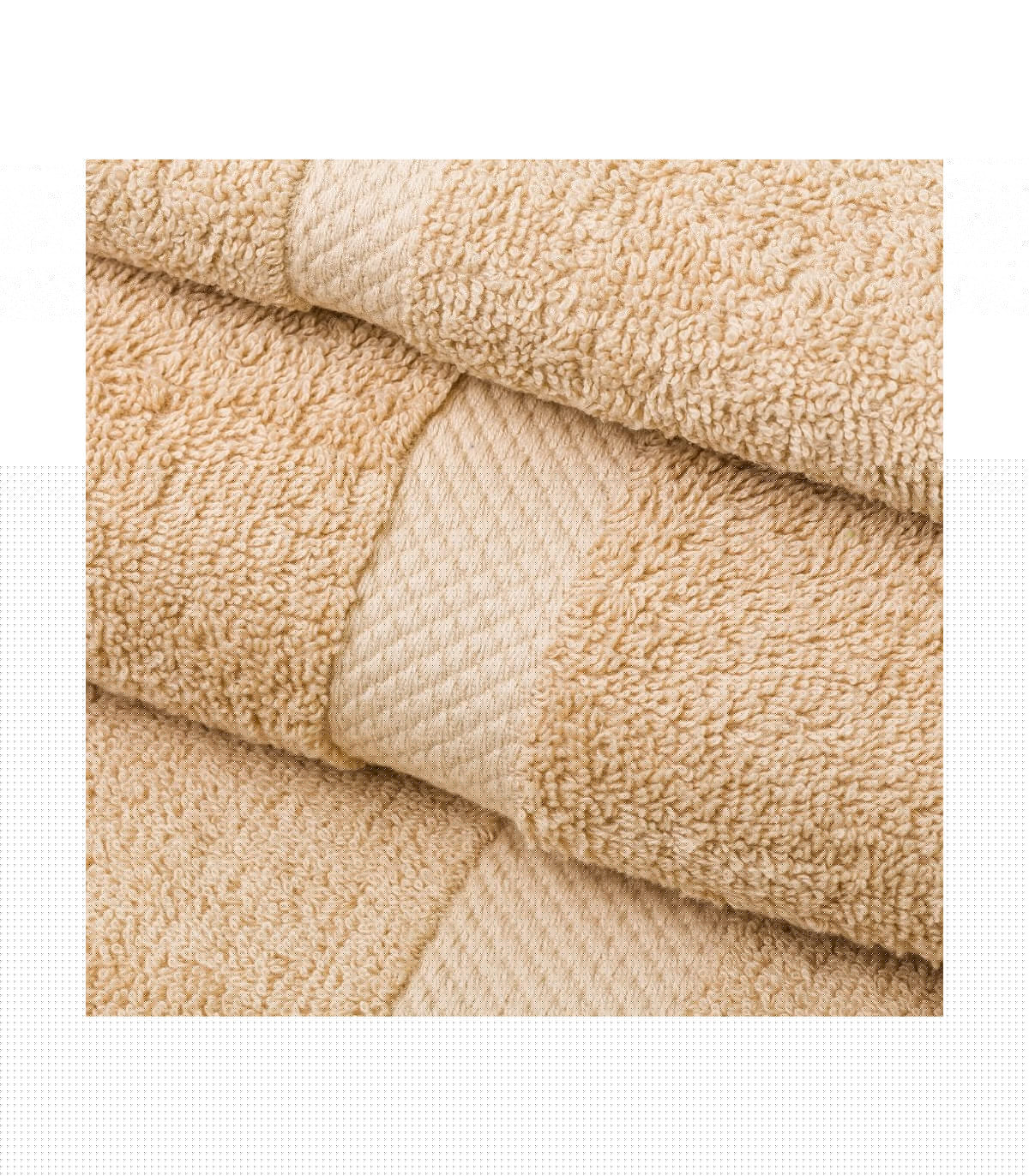 Wadiga Serviette Invité / Essuie-mains 100% Coton Beige - 30x50cm