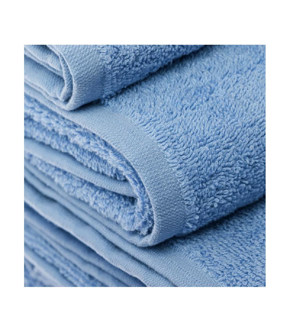 Wadiga Serviette Invité / Essuie-mains 100% Coton Bleu Ciel - 30x50cm