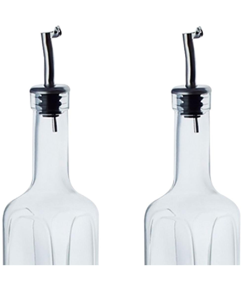 Wadiga Set De 2 Bouteilles En Verre Pour Huile Et Vinaigre - 500cc