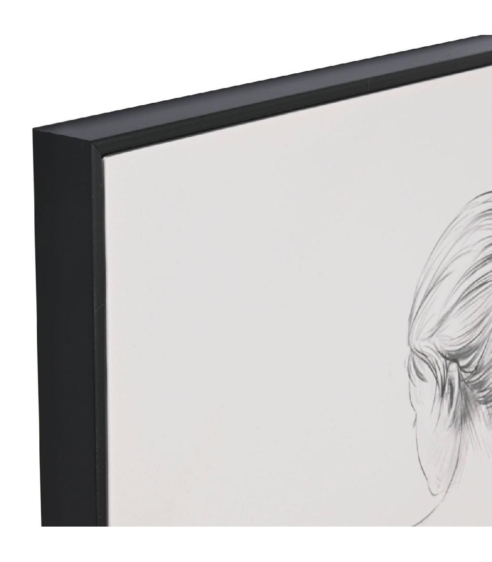 Wadiga Set De 2 Cadres Décoratifs Croquis Femmes 82.3x4.5x102.3cm