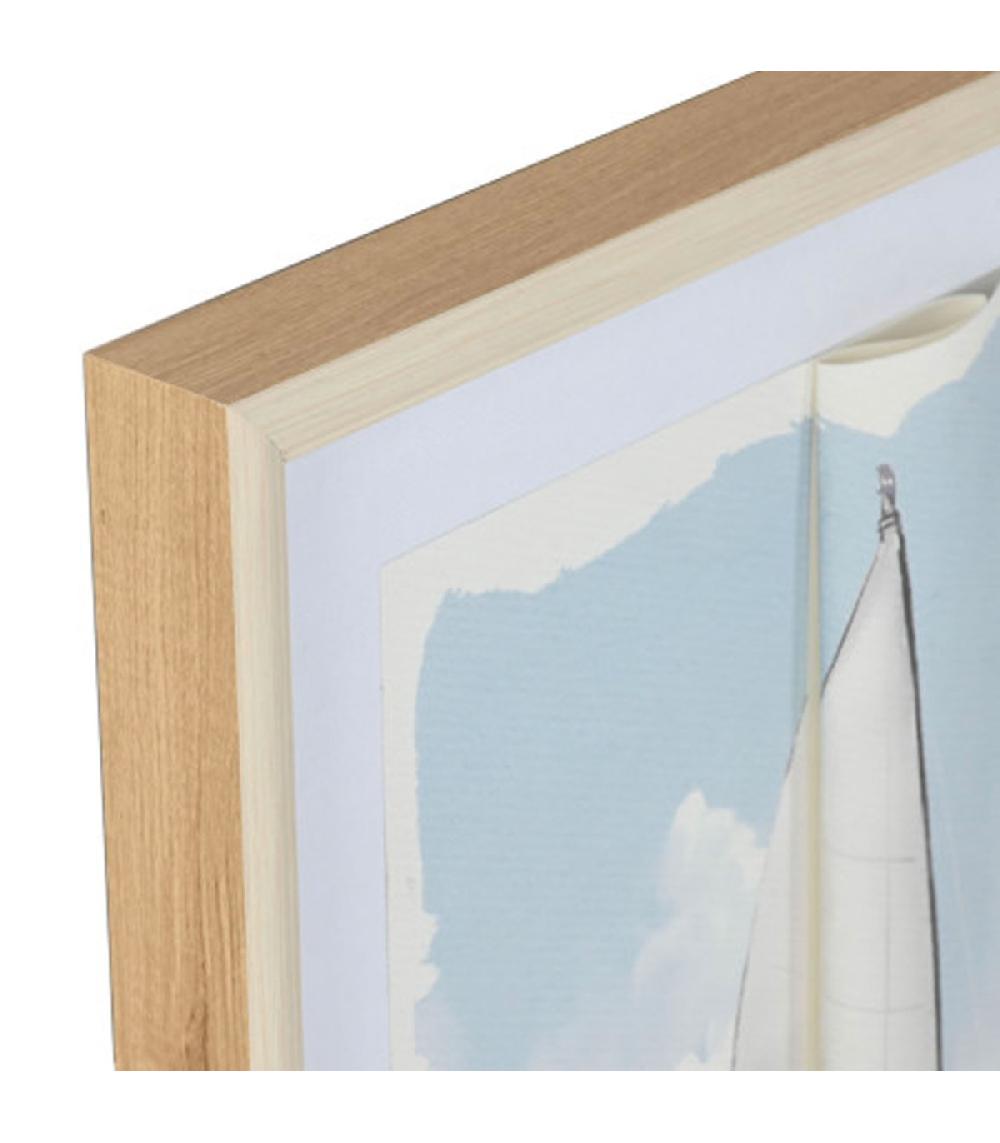 Wadiga Set De 2 Cadres Décoratifs Voiliers 50x4x60cm