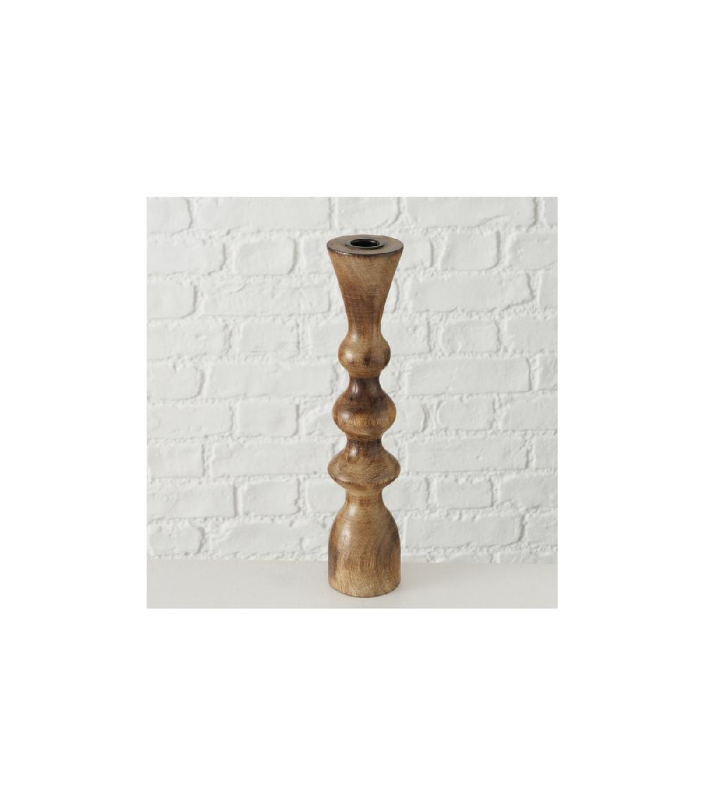 Wadiga Set De 2 Chandeliers En Bois De Mangue - 23cm Et 30cm