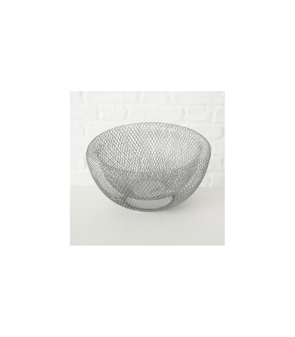 Wadiga Set De 2 Corbeilles à Fruits Décoratives Design Argenté