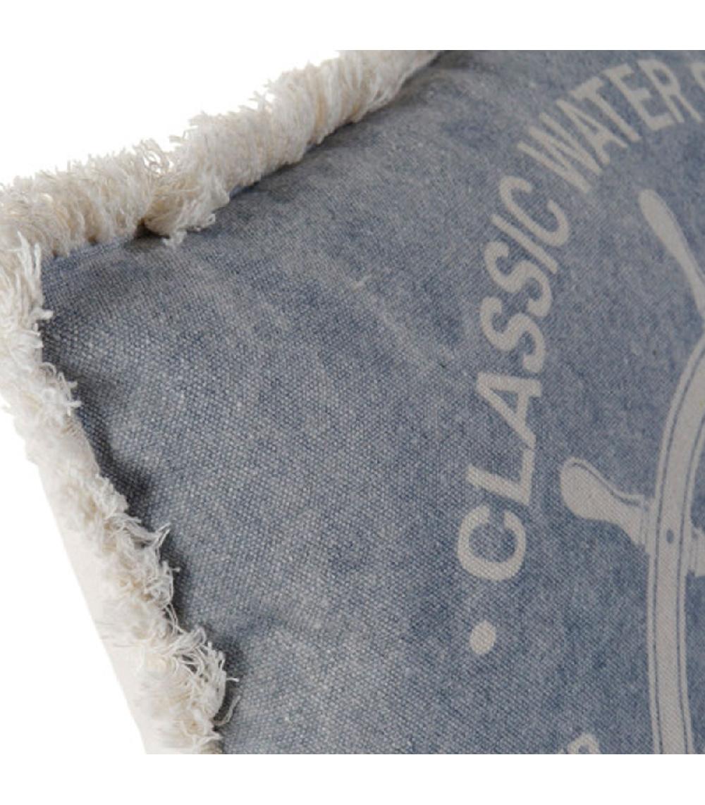 Wadiga Set De 2 Coussins à Frange Motif Marin 45x45x10cm