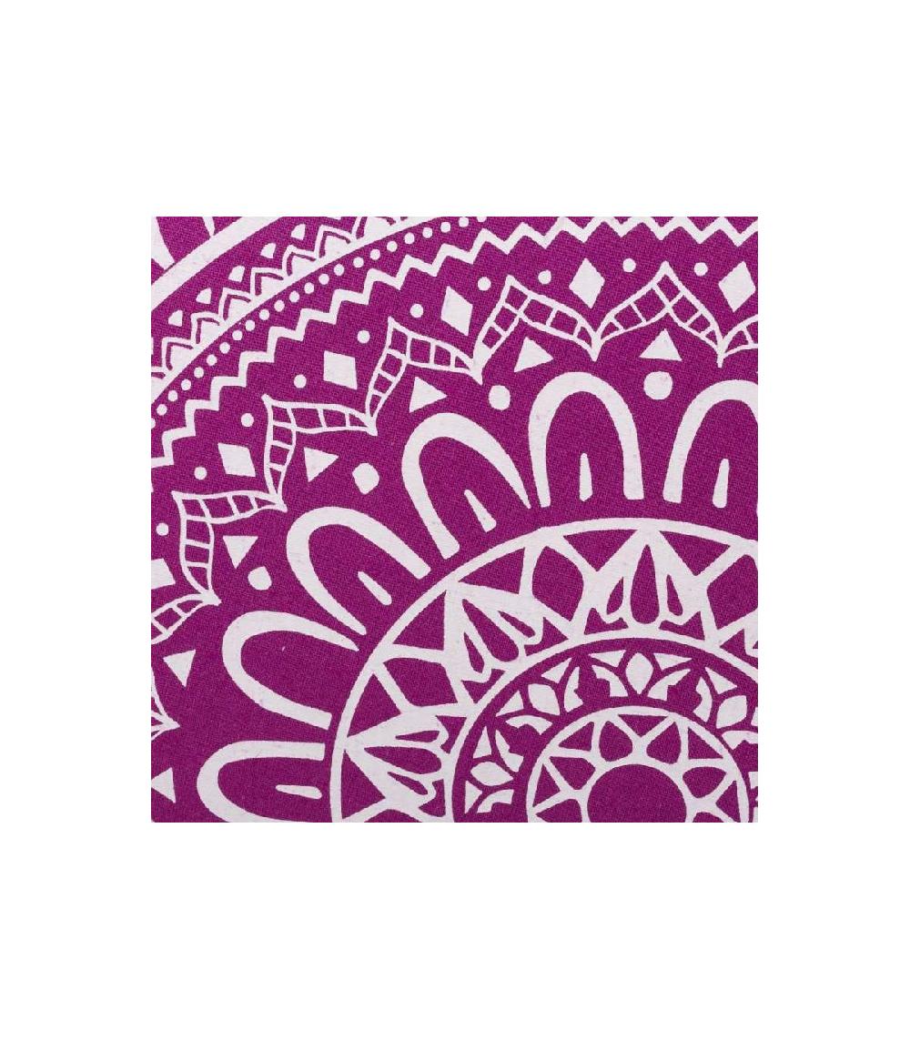 Wadiga Set De 2 Coussins Décoratifs Blanc Et Violet Mandala - 45x45cm