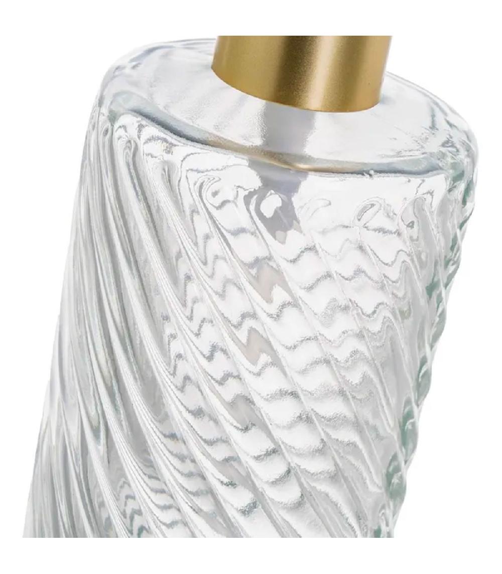 Wadiga Set De 2 Distributeurs De Savon En Verre 8x8x20cm