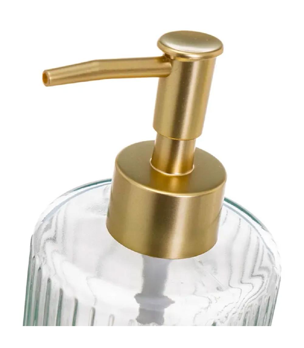 Wadiga Set De 2 Distributeurs De Savon En Verre 8x8x20cm