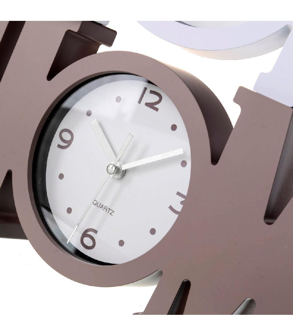 Wadiga Set De 2 Horloges Décoratives En Plastique Gris Et Blanc - Home