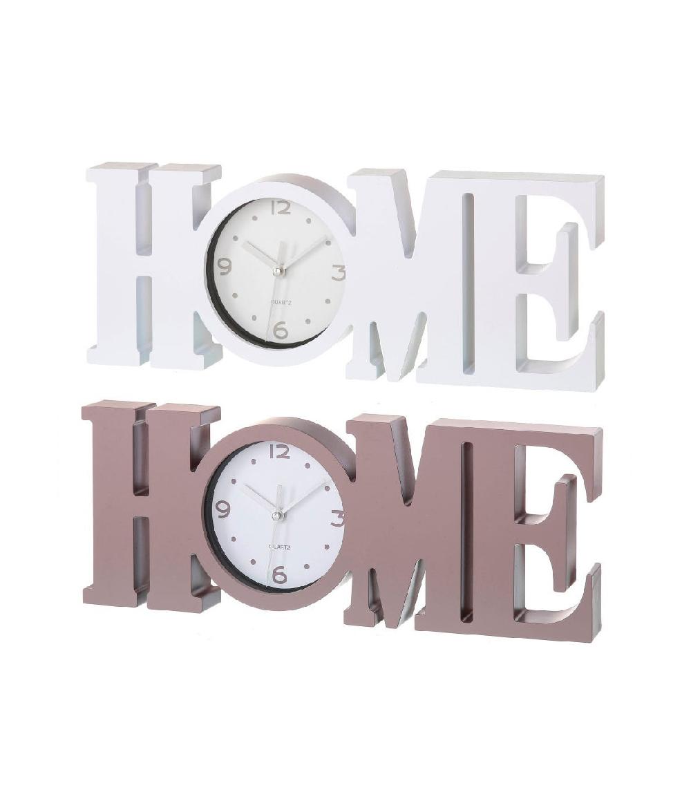 wadiga Set de 2 Horloges Décoratives en Plastique Gris et Blanc - Home