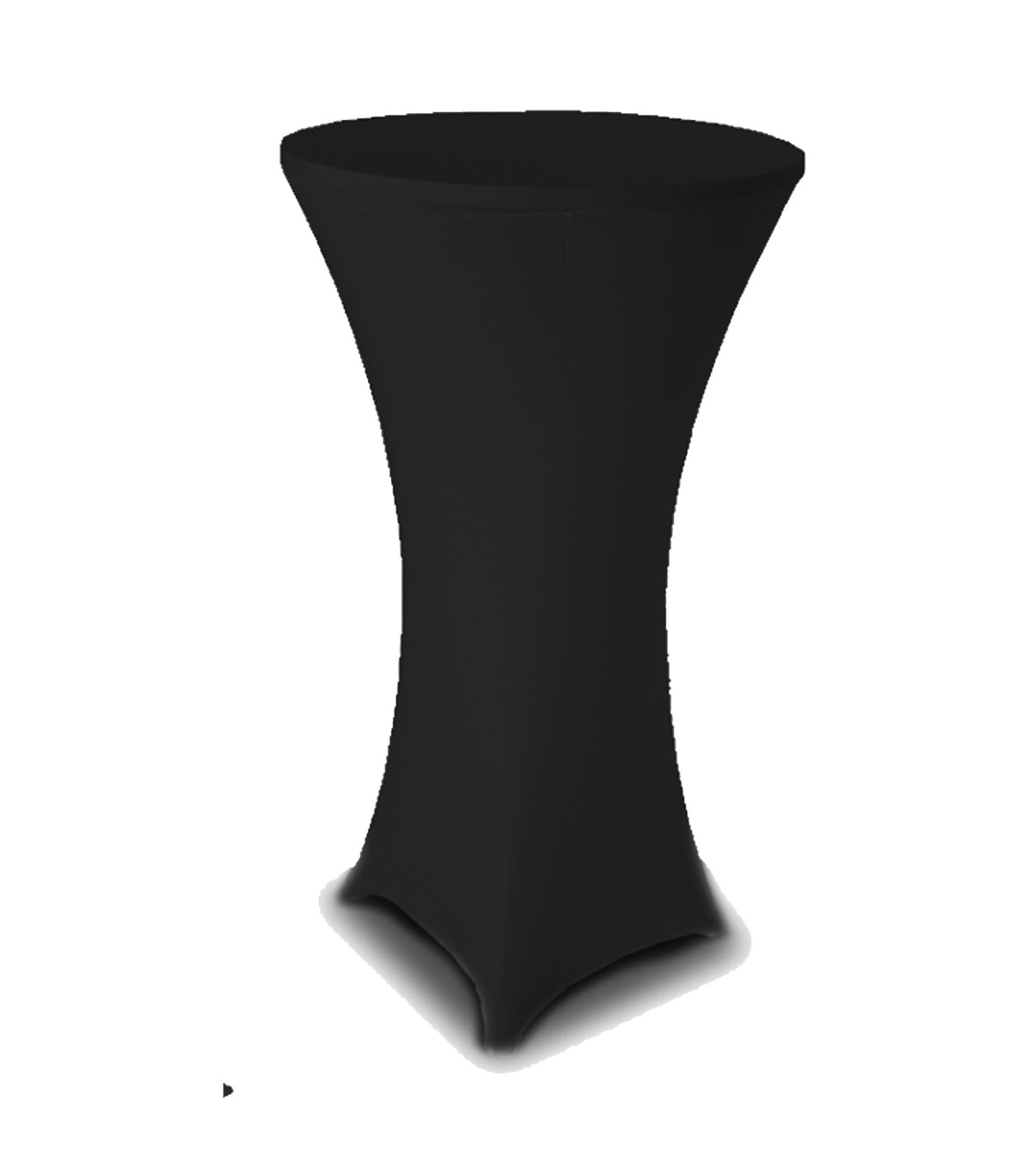 Wadiga Set De 2 Housses De Table à Cocktail Noir Et Blanc 80x80x110cm