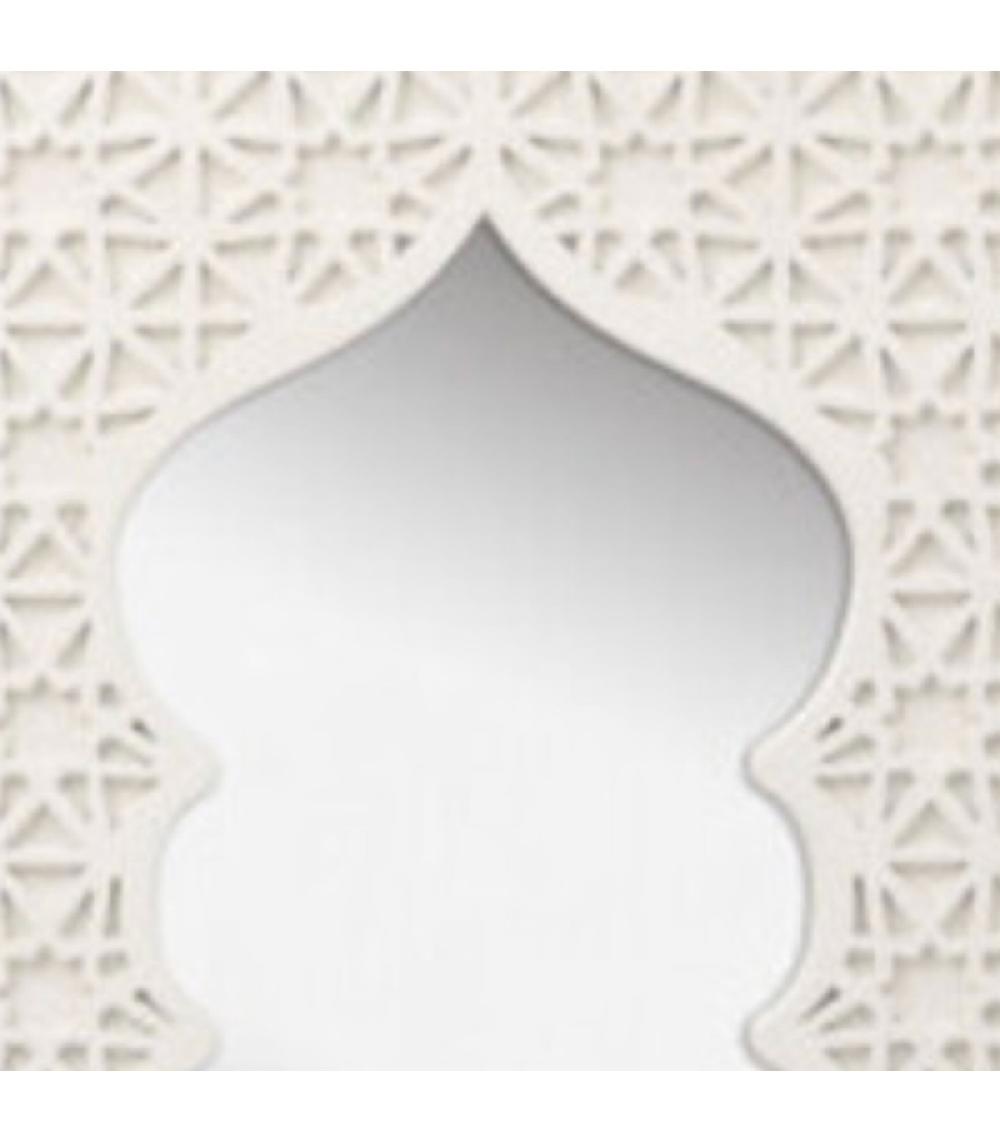 Wadiga Set De 2 Miroirs Orientaux Bois Rectangulaires 34x23.5x1cm