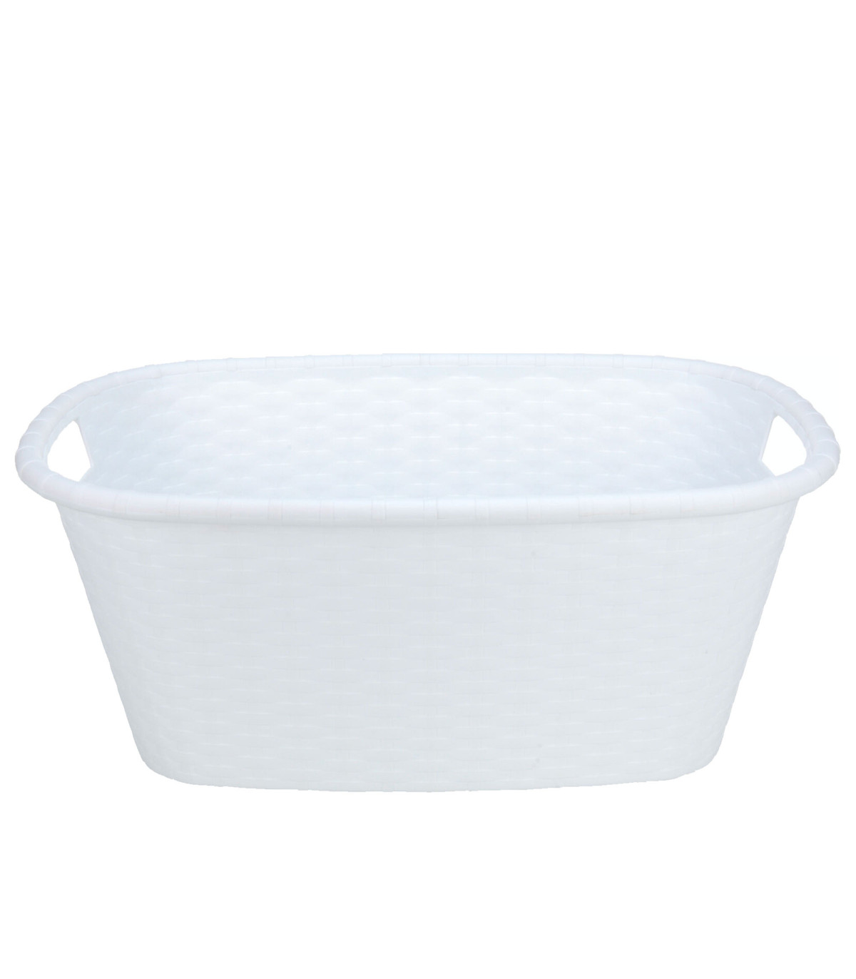 Wadiga Set De 2 Paniers à Linge Buanderie Blanc Et Noir