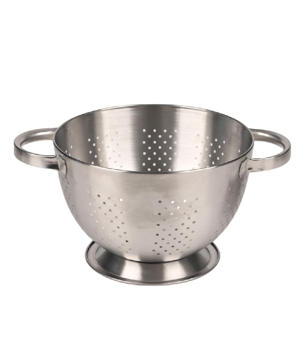 Wadiga Set De 2 Passoires En Inox Noir Et Chrome 22x22x16cm