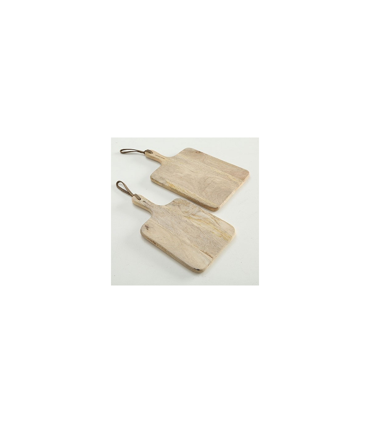 Wadiga Set De 2 Planches à Découper Rectangulaires En Bois à Suspendre