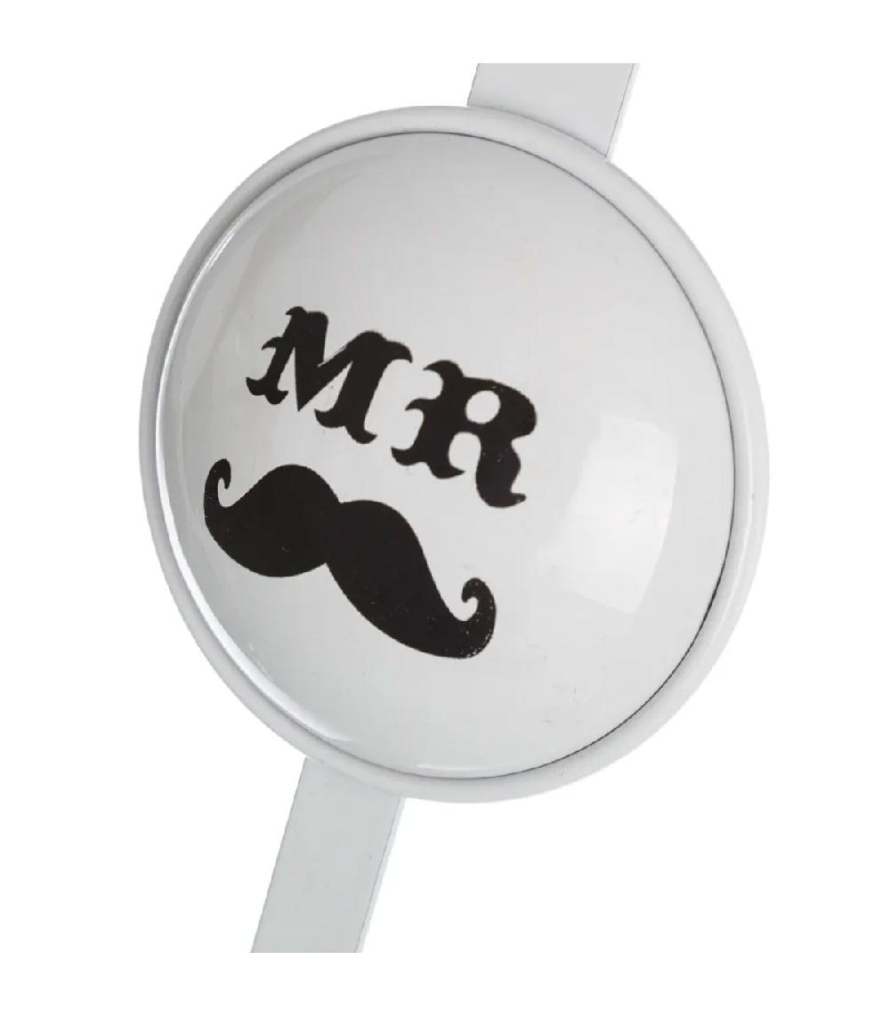 Wadiga Set De 2 Portemanteaux De Porte Mr Et Mrs 9x8.5x27cm