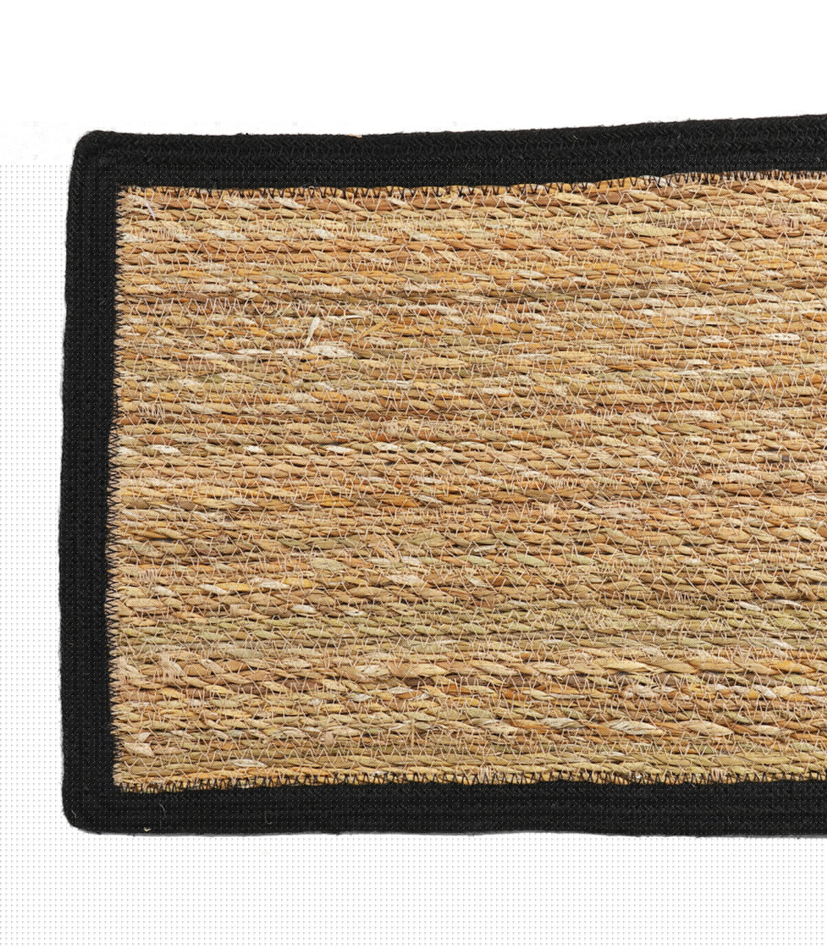 Wadiga Set De 2 Sets De Table En Jute Beige Et Noir 45x30cm