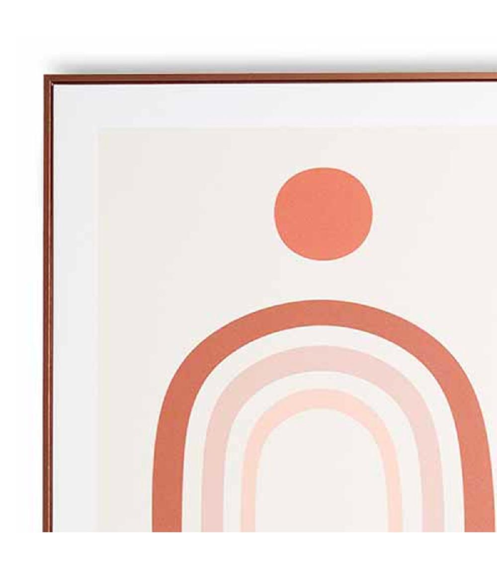 Wadiga Set De 2 Tableaux Décoratifs Abstraits Cuivre