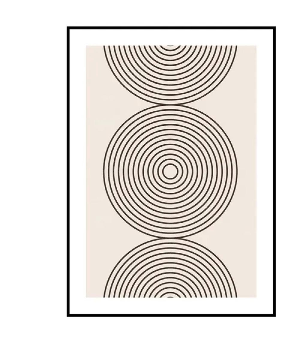 Wadiga Set De 2 Tableaux Décoratifs Abstraits Noir Et Blanc