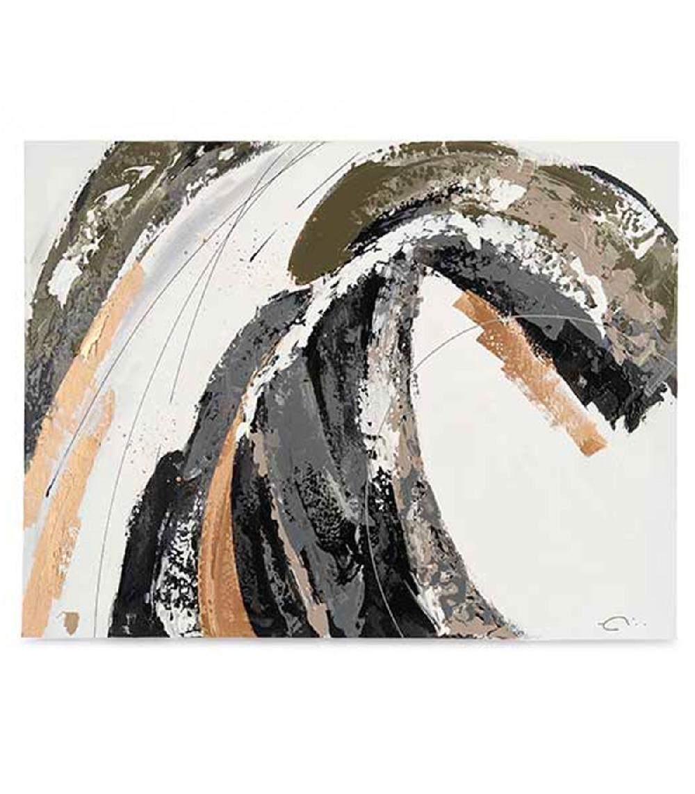 Wadiga Set De 2 Tableaux Décoratifs Abstraits Vagues 60x80cm