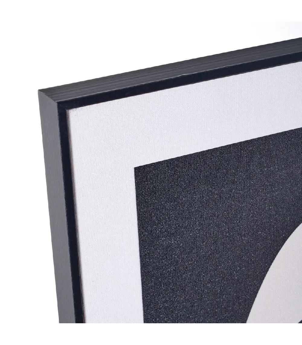 Wadiga Set De 2 Tableaux Décoratifs Dessins Sur Coton Noir Et Blanc 51.5x2.5x71.5cm