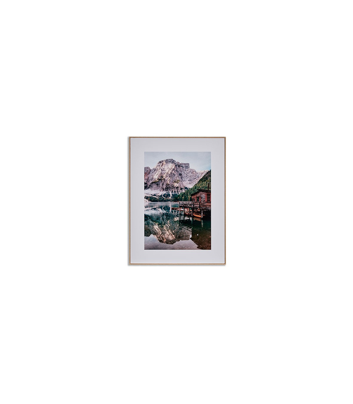 Wadiga Set De 2 Tableaux Décoratifs Photo Lac Montagne - 61.5x81.5cm